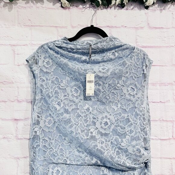Anthropologie The Maya Ruched Cowl Neck Dress Lace Edition Plus Size 1X New - Picture 4 of 11